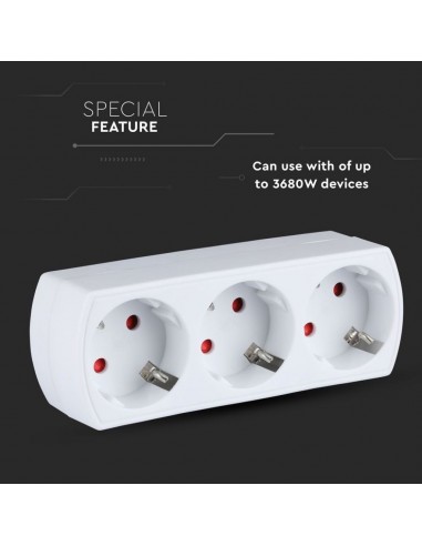 8789-Adattatore Multipresa con x Prese Schuko /A-5