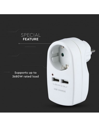 8795-Adattatore Multipresa con Presa Bipasso/Schuko A-4