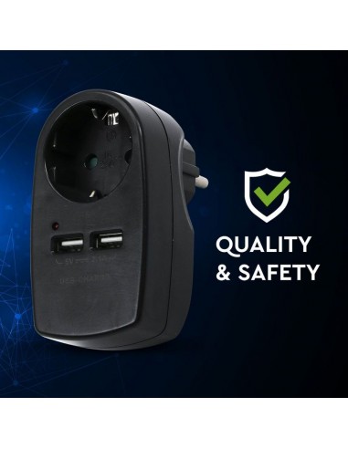 8796-Adattatore Multipresa con Presa Bipasso/Schuko A-7