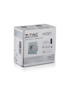 8797-Presa Wifi EU da Muro Compatibile ad Amazon Alexa Google Home e Nest Colore Nero-1 2