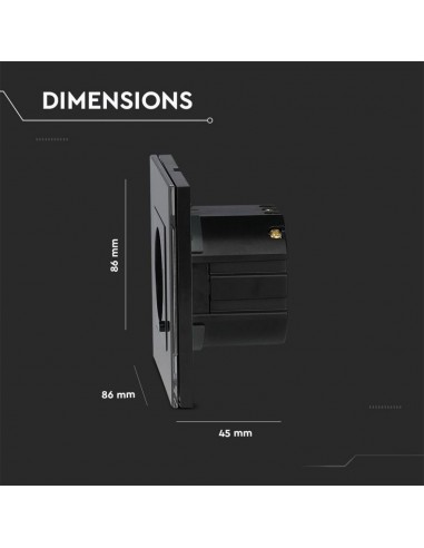 8797-Presa Wifi EU da Muro Compatibile ad Amazon Alexa Google Home e Nest Colore Nero-3