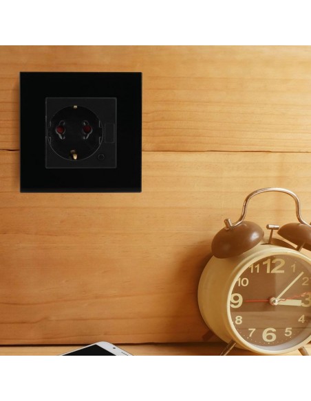 8797-Presa Wifi EU da Muro Compatibile ad Amazon Alexa Google Home e Nest Colore Nero-4