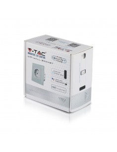 8798-Presa Wifi EU da Muro Compatibile ad Amazon Alexa Google Home e Nest Colore Bianco-1 2