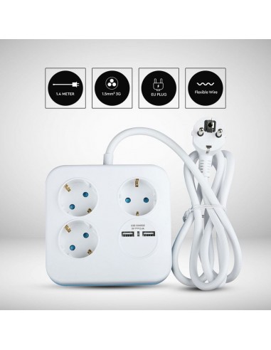 8799-Multipresa Quadra con Cavo -2