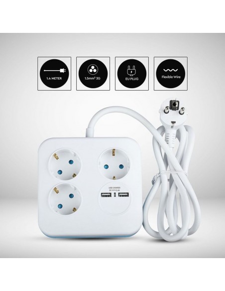 8799-Multipresa Quadra con Cavo -2