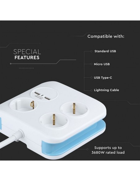 8799-Multipresa Quadra con Cavo -4