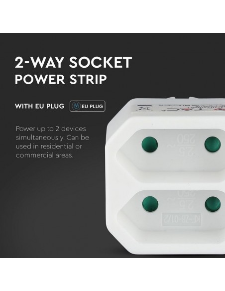 8801-Adattatore Multipresa con x Prese EU Plug A-4