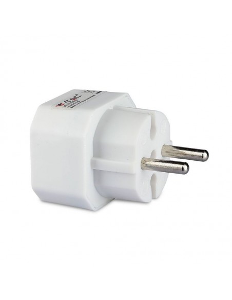 Adattatore Multipresa con 2x Prese EU Plug 2.5A, Spina Schuko Bianco