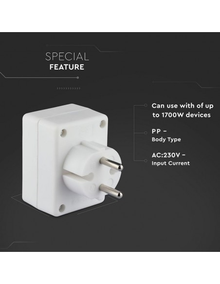 8802-Adattatore Multipresa con x Prese EU Plug A-5