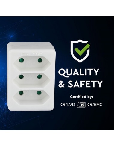 8802-Adattatore Multipresa con x Prese EU Plug A-6