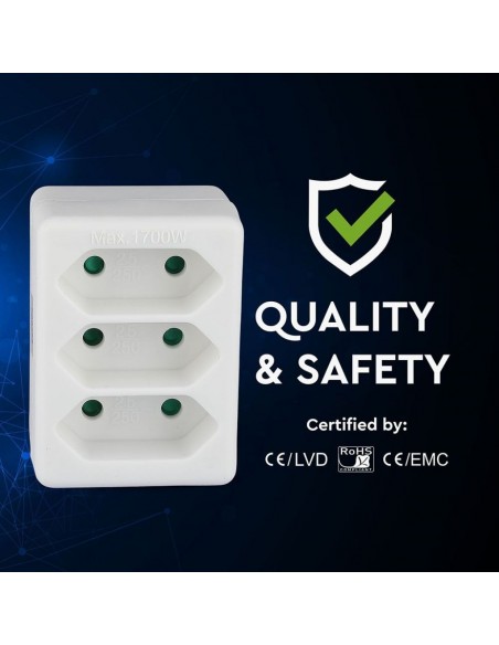 8802-Adattatore Multipresa con x Prese EU Plug A-6