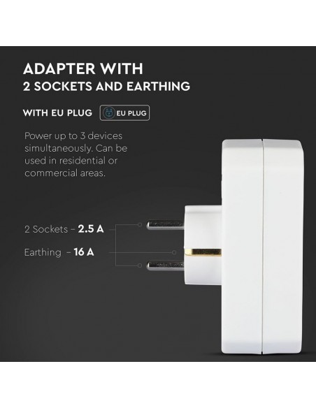 8804-Adattatore Multipresa con x Prese EU Plug A-4