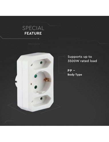 8804-Adattatore Multipresa con x Prese EU Plug A-5