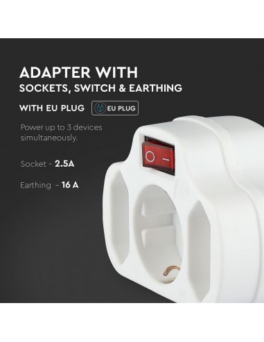 8806-Adattatore Multipresa con x Prese EU Plug A-4