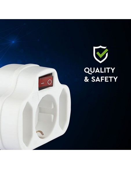 8806-Adattatore Multipresa con x Prese EU Plug A-6