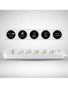 8807-Multipresa con Cavo m e x Prese Schuko A-1 2