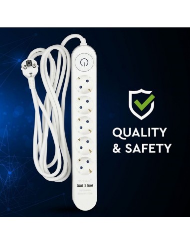 8807-Multipresa con Cavo m e x Prese Schuko A-5