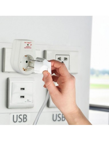 8809-Adattatore Singolo con Presa Schuko /A-2