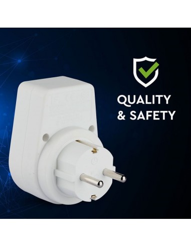 8809-Adattatore Singolo con Presa Schuko /A-7