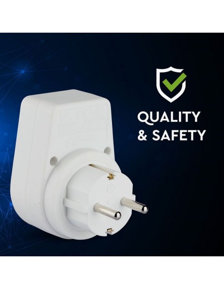 8809-Adattatore Singolo con Presa Schuko /A-7