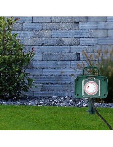 8811-Multipresa da Giardino a Paletto con Cavo m e x Prese Schuko A con Copertura-4