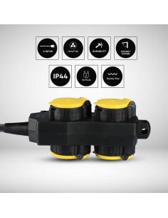 8814-Multipresa da Giardino con Cavo m e x Prese Schuko A con Copertura-1 2