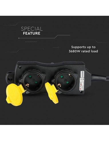 8814-Multipresa da Giardino con Cavo m e x Prese Schuko A con Copertura-4