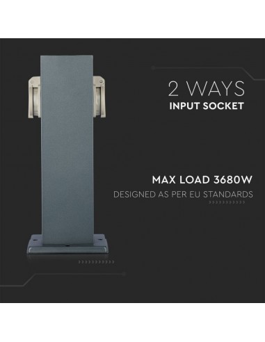 8820-Multipresa da Giardino a Colonna con x Prese Schuko A-7