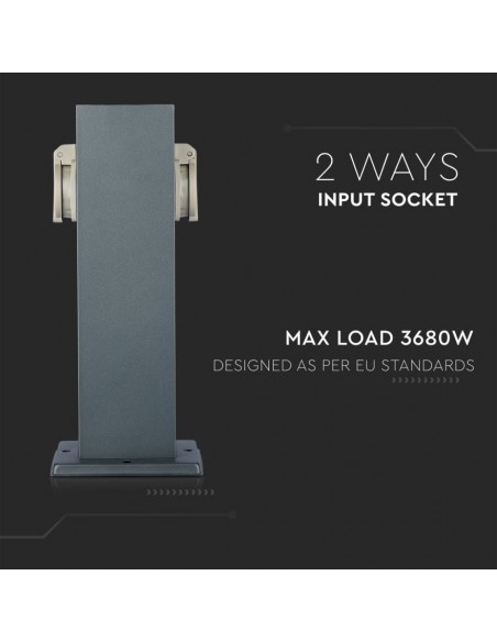 8820-Multipresa da Giardino a Colonna con x Prese Schuko A-7