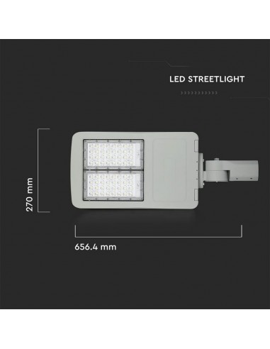 884-Armatura Stradale LED Chip Samsung Classe II  LM/W Colore Grigio  Dimmerabile-3