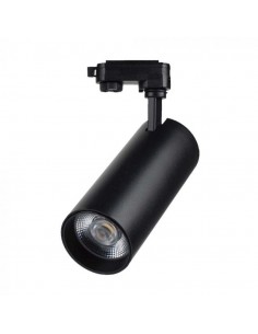 8842-Faretto LED COB  per Binario Trifase Colore Nero  CRI CCT in-1
