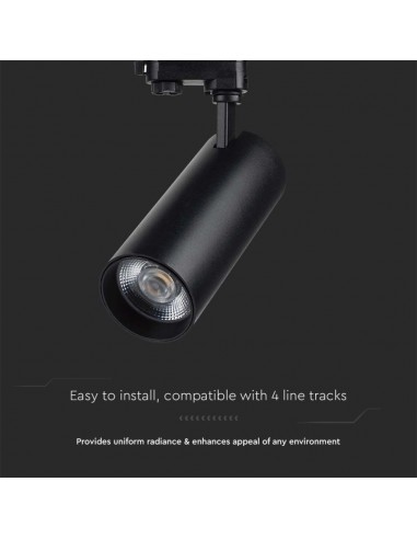 Faretto da binario LED COB 30W 3in1...