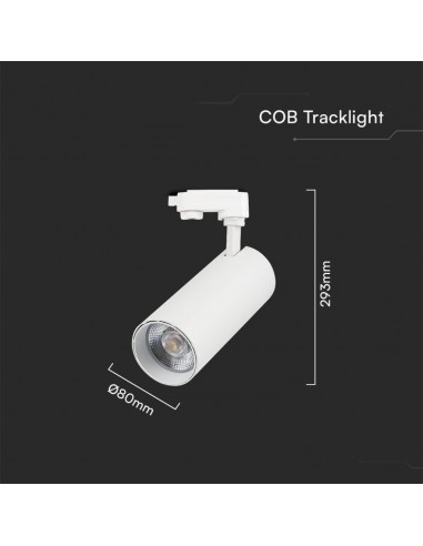 8843-Faretto LED COB  per Binario Trifase Colore Bianco  CRI CCT in-3
