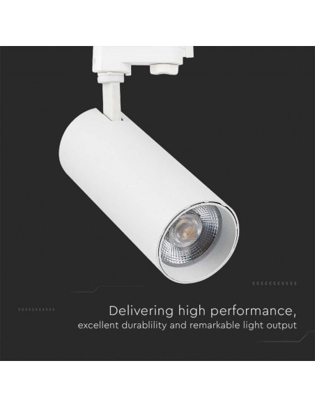 8843-Faretto LED COB  per Binario Trifase Colore Bianco  CRI CCT in-6