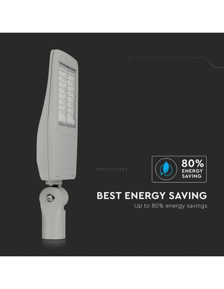 Armatura Stradale LED Chip Samsung Classe II 120W 140LM/W Grigio 4000K Dimmerabile