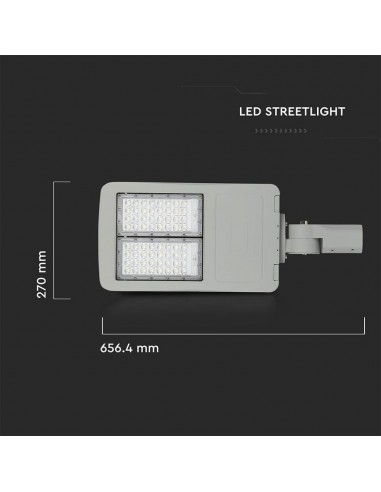 886-Armatura Stradale LED Chip Samsung Classe II  LM/W Colore Grigio  Dimmerabile-3