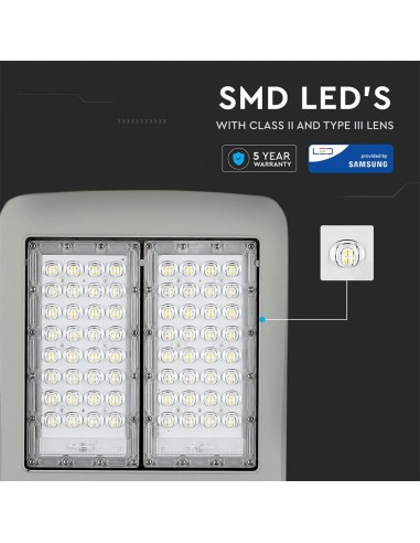 886-Armatura Stradale LED Chip Samsung Classe II  LM/W Colore Grigio  Dimmerabile-7
