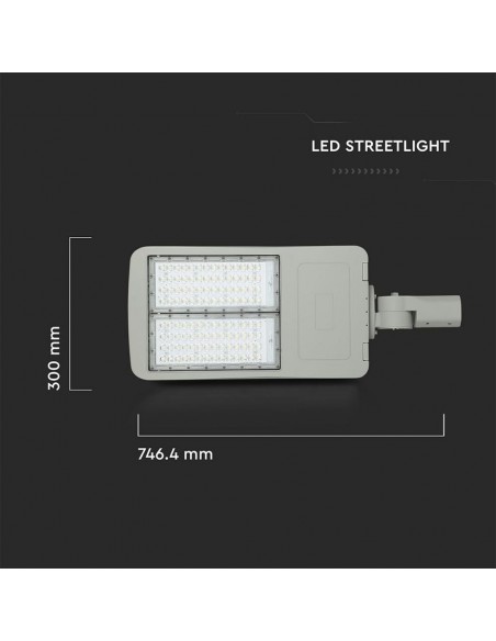 888-Armatura Stradale LED Chip Samsung Classe II  LM/W Colore Grigio  Dimmerabile-3