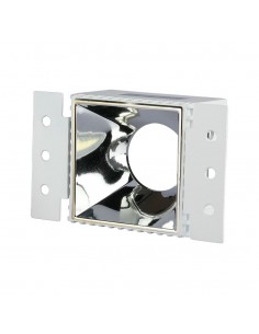 8880-Portafaretto LED da Incasso Quadrato GU Colore Bianco e Cromato-1