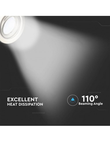 8886-Portafaretto LED da Incasso Rotondo  con Faretto GU Colore Nichel Satinato   Pezzi-7