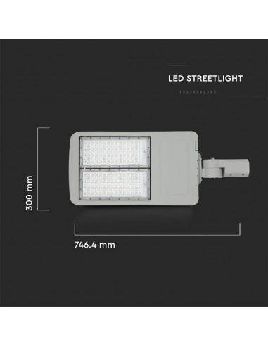 890-Armatura Stradale LED Chip Samsung Classe II  LM/W Colore Grigio  Dimmerabile -3