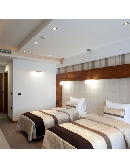 8937-Portafaretto LED da Incasso Quadrato GU e GU MR in Alluminio Colore Nero Orientabile-4