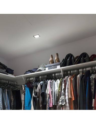 8937-Portafaretto LED da Incasso Quadrato GU e GU MR in Alluminio Colore Nero Orientabile-5