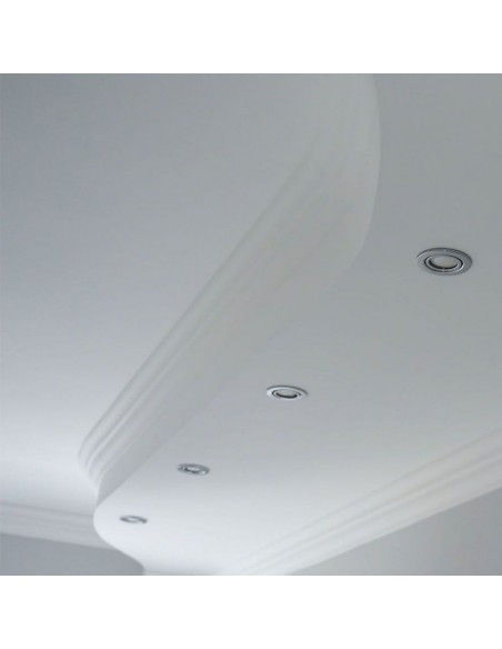 8939-Portafaretto LED da Incasso Rotondo GU Colore Nichel Satinato Box  Pezzi-4