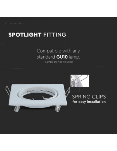 Portafaretto LED da Incasso Quadrato...