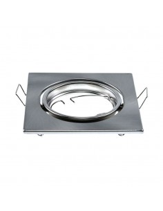 8942-Portafaretto LED da Incasso Quadrato GU Colore Nichel Satinato Box  Pezzi-1