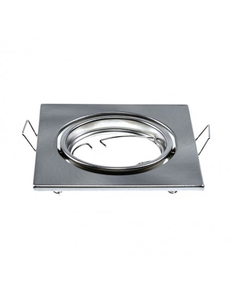 8942-Portafaretto LED da Incasso Quadrato GU Colore Nichel Satinato Box  Pezzi-1