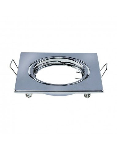 8943-Portafaretto LED da Incasso Quadrato GU Colore Cromato Box  Pezzi-1