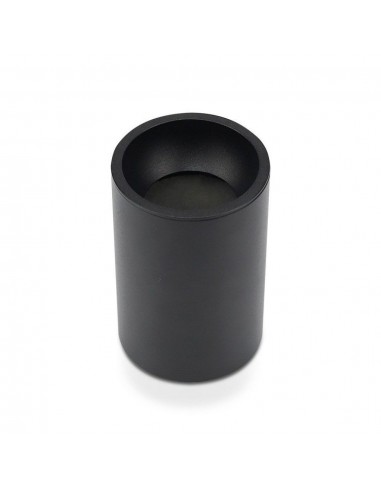 8945-Portafaretto LED Montaggio a Plafone Rotondo GU Corpo Nero-1