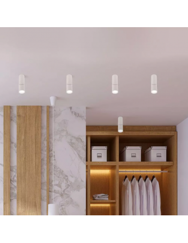 8946-Portafaretto LED Montaggio a Plafone GU Corpo Bianco-4